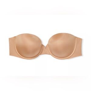 Victoria's Secret Illusions Smooth Uplift Strapless Praline Bra 38C